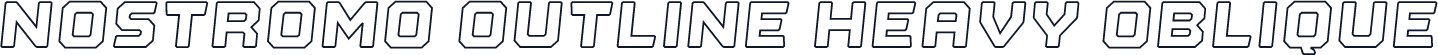 Nostromo Outline Heavy Oblique