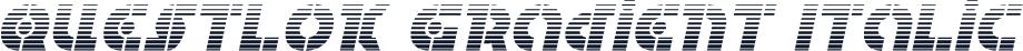 Questlok Gradient Italic