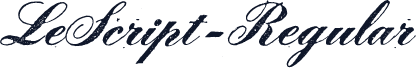 LeScript-Regular