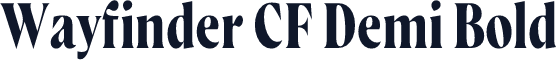 Wayfinder CF Demi Bold