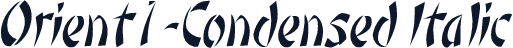 Orient1-Condensed Italic