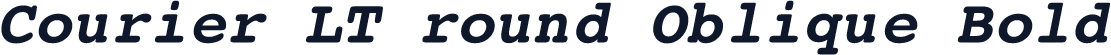 Courier LT round Oblique Bold
