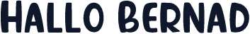 Hallo Bernad