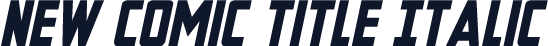New Comic Title Italic
