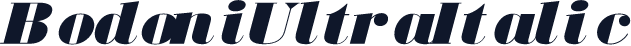 BodoniUltraItalic