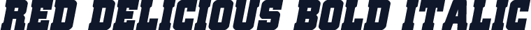 Red Delicious Bold Italic