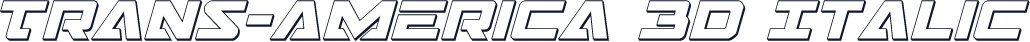Trans-America 3D Italic