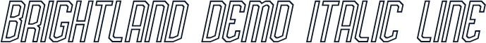 Brightland Demo Italic Line