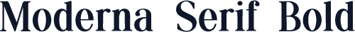 Moderna Serif Bold