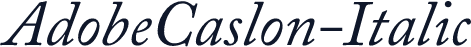 AdobeCaslon-Italic