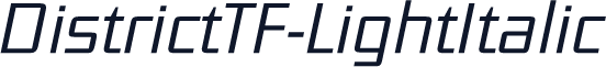 DistrictTF-LightItalic