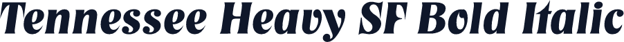 Tennessee Heavy SF Bold Italic