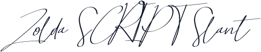 Zolda SCRIPT Slant