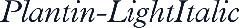Plantin-LightItalic