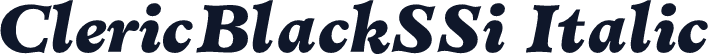 ClericBlackSSi Italic