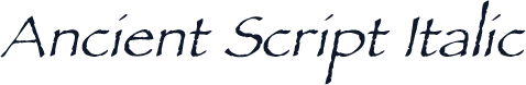 Ancient Script Italic