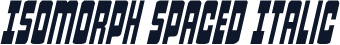 Isomorph Spaced Italic
