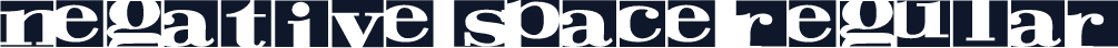 Negative Space Regular