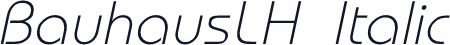 BauhausLH Italic