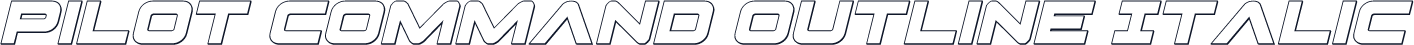 Pilot Command Outline Italic