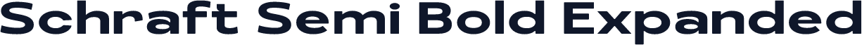 Schraft Semi Bold Expanded