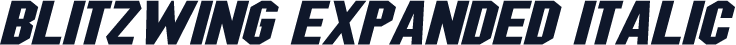 Blitzwing Expanded Italic