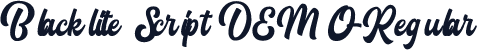 Blacklite Script DEMO-Regular