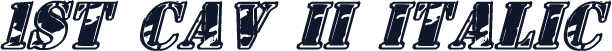 1st Cav II Italic