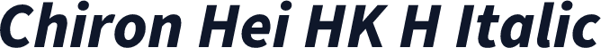 Chiron Hei HK H Italic