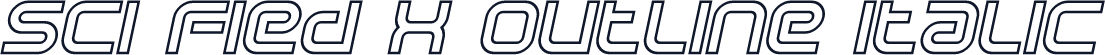 Sci Fied X Outline Italic
