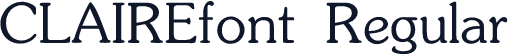 CLAIREfont Regular