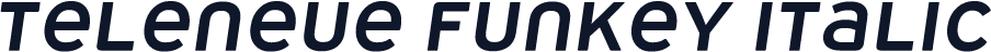 Teleneue Funkey Italic