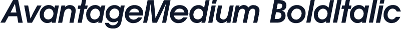 AvantageMedium BoldItalic