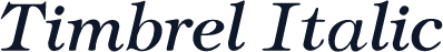 Timbrel Italic