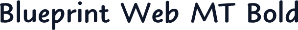 Blueprint Web MT Bold