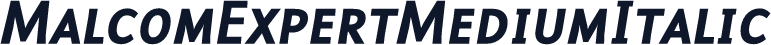 MalcomExpertMediumItalic