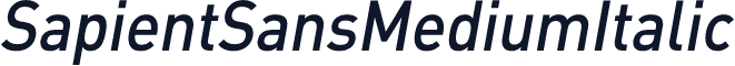 SapientSansMediumItalic