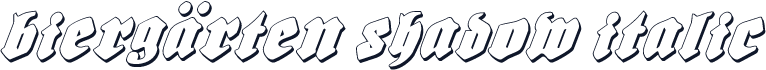Biergärten Shadow Italic