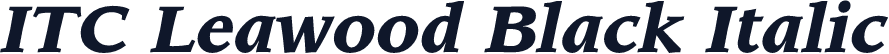 ITC Leawood Black Italic