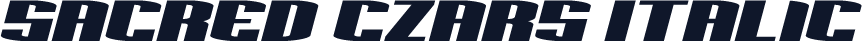 Sacred Czars Italic