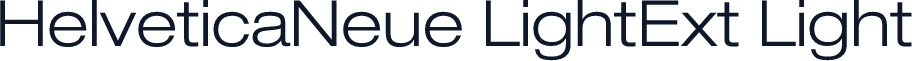 HelveticaNeue LightExt Light