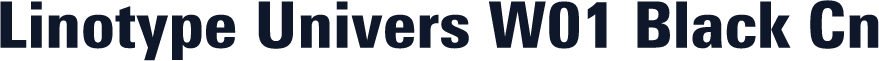 Linotype Univers W01 Black Cn