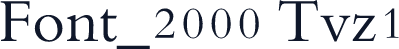 Font_2000 Tvz1