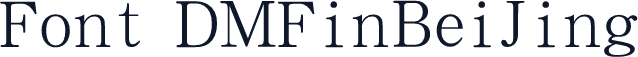 Font DMFinBeiJing