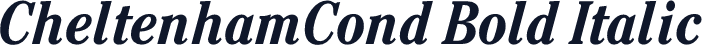CheltenhamCond Bold Italic
