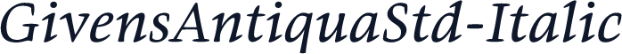 GivensAntiquaStd-Italic