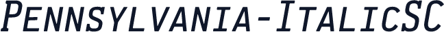 Pennsylvania-ItalicSC