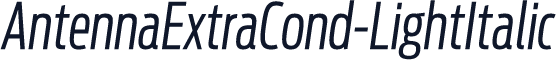 AntennaExtraCond-LightItalic