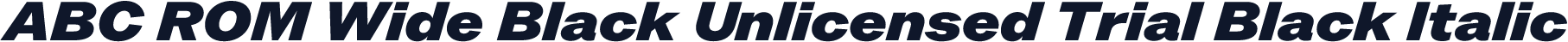 ABC ROM Wide Black Unlicensed Trial Black Italic