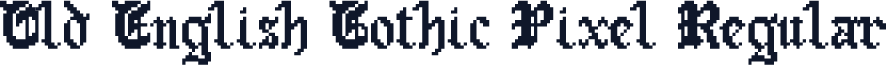 Old English Gothic Pixel Regular